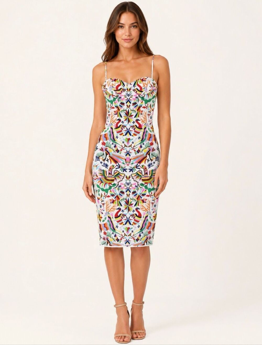 Mara Hoffman Otomi Techno Animal Print Cutout Maxi Dress Size 0